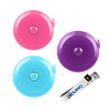 DiCUNO 3-Pack Soft Retractable Measuring Tape, 60-Inch 1.5 Meter, 3 Colors - color: 3 Colors (Purple/Sky Blue/Pink)