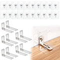 10 Pack Furniture Anchors for Baby Proofing, Furniture Wall Straps - color: Transparent Silver Furniture Anchors - 10 Pack