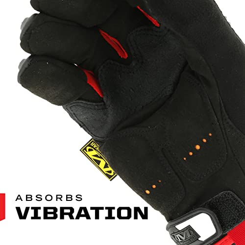 Mechanix Wear M-Pact Impact Resistant Work Gloves Red/Black Medium - color: Black/Red, size: Medium