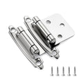Ravinte Polished Chrome Cabinet Hinges 1/2 Inch Overlay, 60 Pack (30 Pairs) - color: Polished Chrome