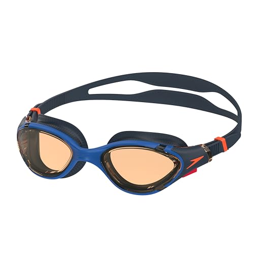 Speedo Unisex-Adult Swim Goggle Biofuse 2.0 - color: Turkish Sea/Amber