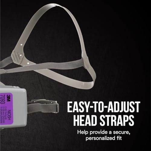 3M P100 Hard Case Particulate Reusable Respirator 62093, Medium, 1-Kit