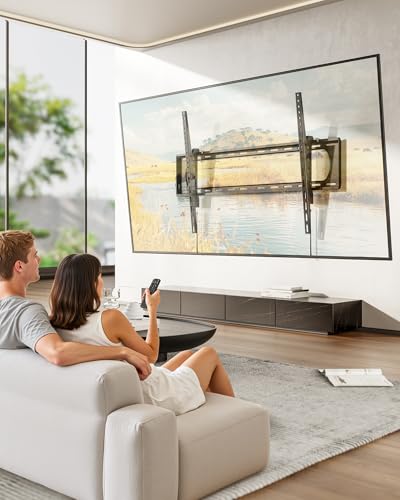 monTEK Heavy Duty Tilting TV Wall Mount for 60-120 Inch TVs up to 300 lb - size: 60"-120" Tilting