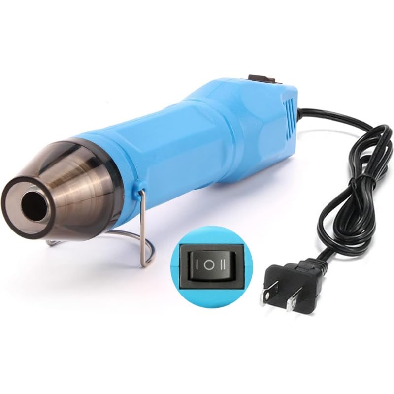 LDK Mini Heat Gun, 300W 2-Temp Settings Fast Heat Hot Air Gun - color: Blue