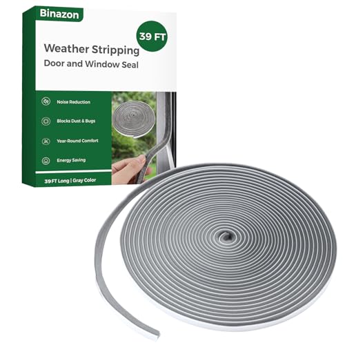 Weather Stripping, 39.4 FT x 0.35 x 0.2 Inch Self-Adhesive Foam Seal - size: 0.35'' Wide X 0.2'' Thick
