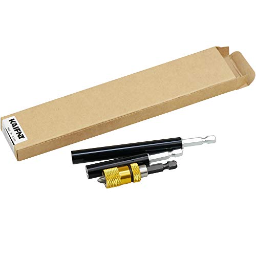 K406 Magnetic Bit Holder Set with Guide Sleeve and Adjustable Depth Magnetic Tip, 3-Piece - style: Guide Sleeve