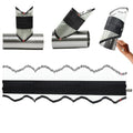 Multi Surface Pipe Profiling Tool, Pipe Cutting Template Multi Functional Shape Duplicator, Lightweight and Wear-Resistant Fiberglass Material for Tiles Floors DIY Pro Plumbing (0-10" Pipes) - size: 0-10" Pipes