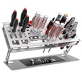 Screwdriver Organizer Holder Rack: Height Adjustable (Silver) - color: Silver
