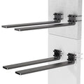 Ultra-Strong 12-Inch Steel Shelf Brackets (Pack of 4) - Easy Mount, Heavy Duty, Black Matte Finish,Shelf Bracket Multi-Size Available, Ideal for Home & Office Shelving - size: 12 Inch, style: 4 Pack