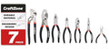 7 Piece Professional Pliers Set With Long Nose, Linesman, Water Pump, Slip Joint And Diagonal Cutting Pliers, Heavy Duty Hand Tool Set For Electrical Work, Home DIY And Automotive Repair - size: 7pc