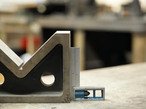 PEC Tools Double Square, 4" Machinist Blade, Made in USA - color: Graduation: 4R (8ths/16ths/32nds/64ths), size: 4"