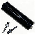Core Drill Bits 3 1/2 inch Diameter 10in/254mm Drilling Depth Concrete Laser-Welded for Concrete with Rebar Brick Block Masonry Two 5/8-11" Thread Adapters - size: 3 1/2 inch | 89mm