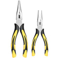 Long Needle Nose Pliers-6''&8'', with Wire Cutter, 2pcs - size: Two-6&8in