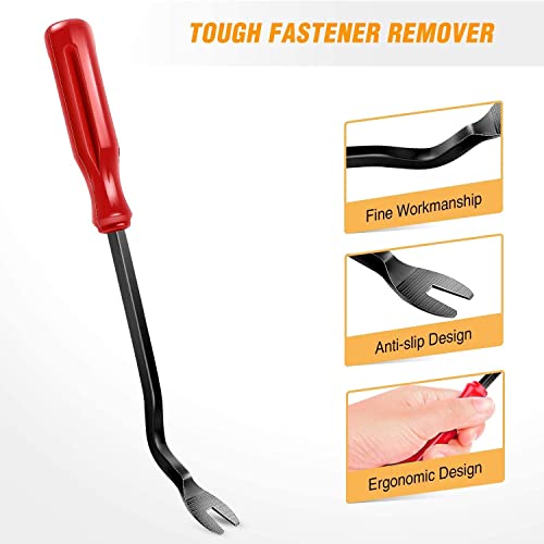 GOOACC 5 PCS Nylon Auto Trim Removal Tool Kit No-Scratch - color: Red, size: 5Pcs