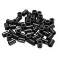 PATIKIL 120Pcs ABS Spacers 4mm ID, 7mm OD, 9mm Height Plastic Round Stud Spacer Black Nylon Washers Nut Unthreaded Rubber for M4 Screws Bolts Barrel - size: 4mm ID, 7mm OD, 9mm Height