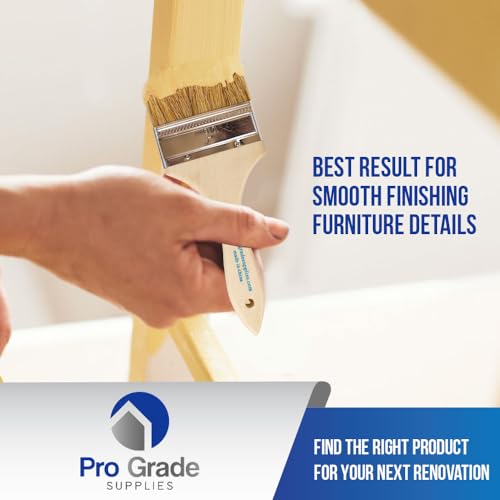 Pro Grade 4" Chip Brushes, Disposable Paint Brushes, for Sealers, 24 Pack