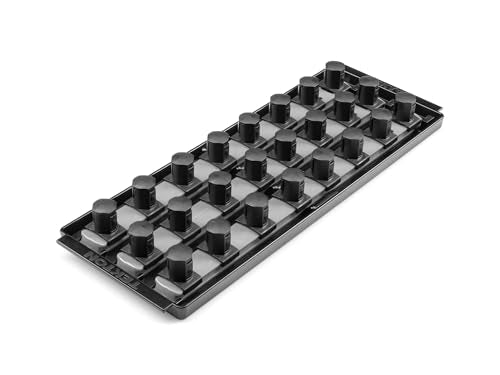 TEKTON 3/4 Inch Drive Socket Organizer Set | OST32216 - color: Gray, size: (24-Tool), style: 3-Rail
