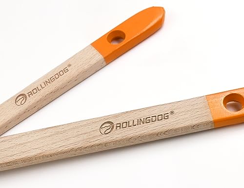 ROLLINGDOG 25mm, 38mm, 50mm Radiator Paint Brush Set -3PC Long Handle Paint Brushes, Bent Ferrule Brushes for Radiator, Piep, Ceiling and High Walls (Pack of 2) - size: 25mm, 38mm, 50mm (Pack of 2)