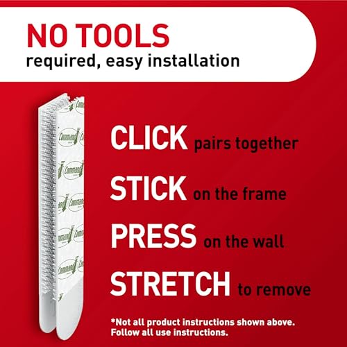 Command 15 lb Large Picture Hanging Strips 28 Pairs (56 Strips), Damage-Free Hanging Picture Hangers, No Tools Wall Hanger for Home Decor, White Adhesive