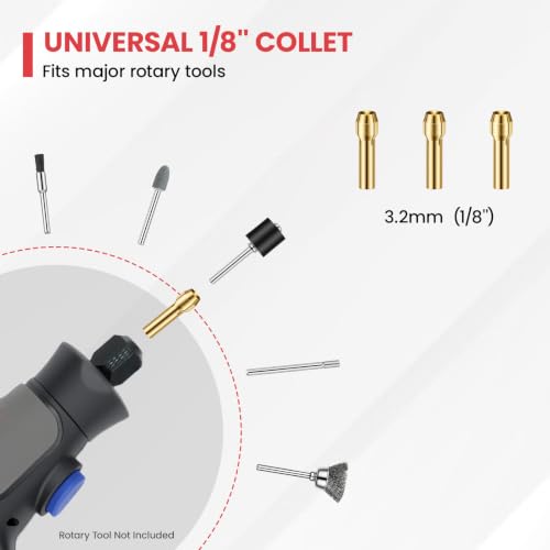 218PCS Rotary Tool Accessories Kit, 1/8" Rotary Tool Attachments
