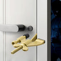 Gold Adjustable Heavy Duty Portable Door Lock,No Drill - color: Gold