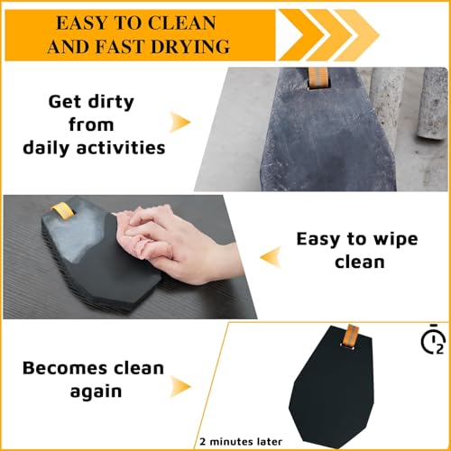 MELOTOUGH Mini Kneeling Pad Portable 1 Inch Thick NBR Foam Kneeling Pads for Work Construction, Plumbers, Mechanics, Electricians (Orange/Black) - style: Single Kneeling Pad