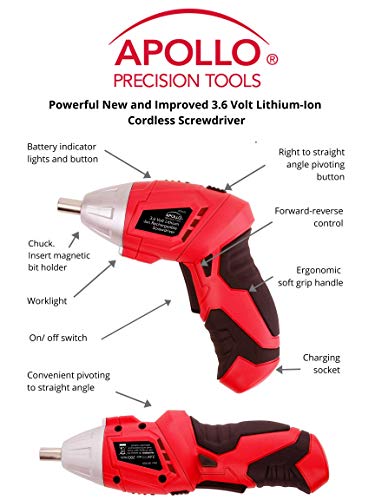 Apollo Tools 135 Piece Household Tool Set, Red DT0773 - color: Red, size: 135-Piece
