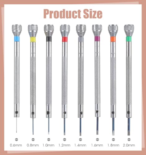 Watch Repair Screwdriver Set, Watch Link Screwdriver, 0.6-2.0 mm
