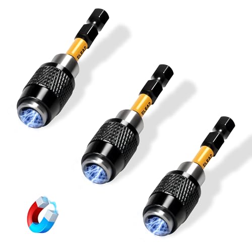 ELEAD 3-Piece Quick Change Bit Holder, 1/4" Magnetic Hex Shank Drill Bit Adapter for Screws, Nuts, Drill, bit set and Handheld Driver - style: 2.5" Standard Version