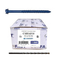 CONFAST 1/4" x 3-1/4" Hex Head Concrete Screw Anchor with Drill Bit for Anchoring to Masonry, Block or Brick (100 per Box) - size: 1/4" x 3-1/4"