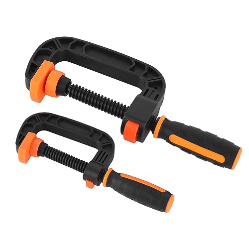 Plastic C Clamp, 2Pcs Quick Grip C Clamp Rapid Release Button for Household Clamping Projects, Pwshymicum1vaq6xz