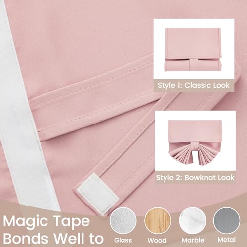 Vatge Pink Classroom Door Window Cover, 1 Panel, W8 x L36, Baby Pink - color: Baby Pink, size: 8"W x 36"L (Pack of 1)