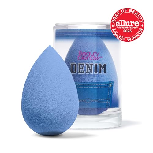 Beautyblender Denim Makeup Sponge, Streak-Free Finish, Vegan - color: Denim (Limited-Edition)