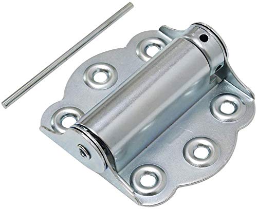 Litepak Adjustable Screen Door Hinge Professional Grade Hardware Self-Closing Easy Install (1 Pack, Zinc Plated) - color: Zinc Plated, size: 1 Pack