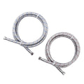 ALEASHA 72” Length Faucet Supply Lines,Flexible Faucet Hose Connector 3/8" to 3/8" Female Compression Thread Stainless Steel Braided Bathroom Kitchen Faucet Extension Water Supply Line,2Pcs - size: 72 Inch