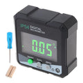Digital Level Angle Gauge Meter, Magnetic Protractor Inclinometer, Angle Finder Level Box with AAA Battery and screwdriver for Woodworking, Table Saw,Construction with Magnetic Base - size: Small