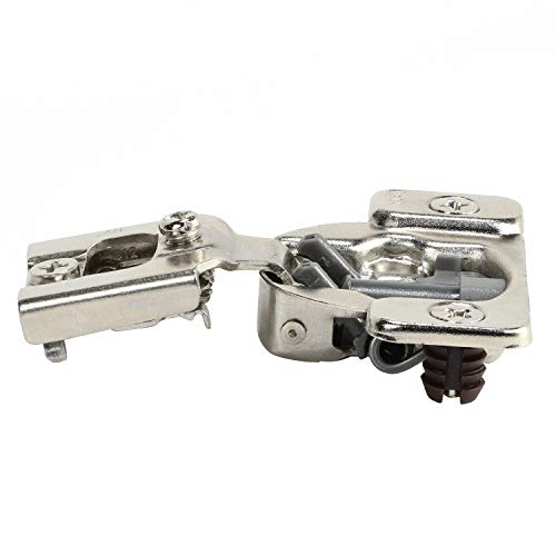 DTC 1/2" Overlay Soft Close 105 Degree 2 Cam Press in Face Frame Concealed Cabinet Hinge 6-Way Adjustable H8E055H (10 Pack) - size: 1/2 Inch