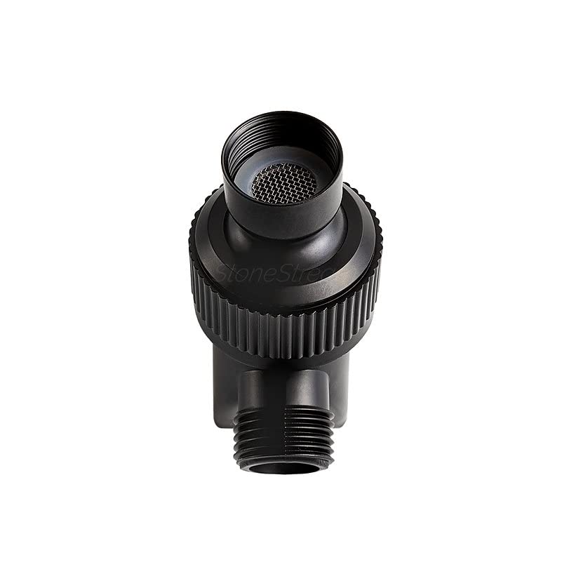 Original StoneStream Adjustable Wall Shower Adapter and Holder for Handheld Showerheads - Matte Black - color: Black