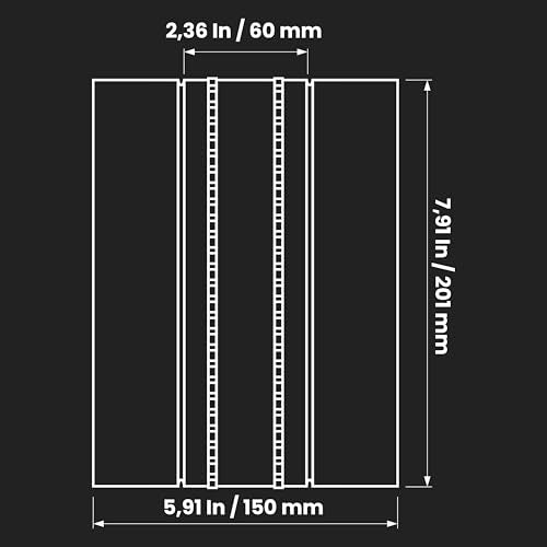 Repa Market 8" Inch Flexible Vibration And Noise Reducing Coupler - Female Fit Duct Connector – Galvanized Steel Coupling for Joining Two Male Duct Fittings – HVAC Ventilation Inline Joint - size: 8" Inch