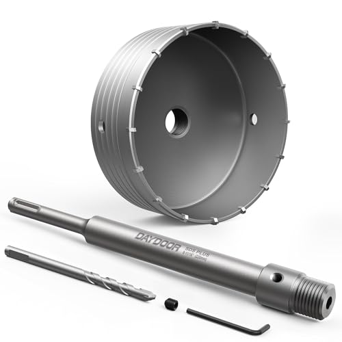 DAYDOOR 5-7/8'' (150mm) Concrete Hole Saw with SDS Plus Shank - size: 5-7/8''