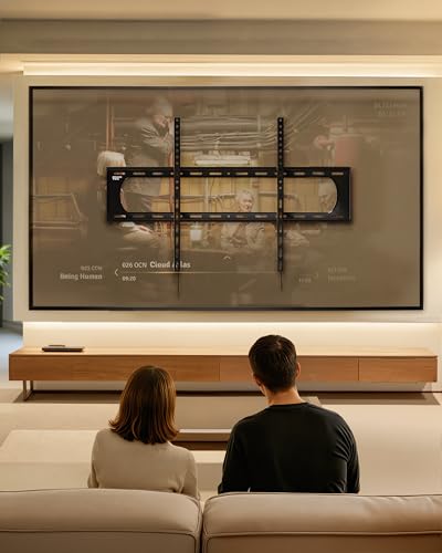 monTEK Heavy Duty Fixed TV Wall Mount for 60-120 Inch TVs up to 300 lb - size: 60"-120" Fixed