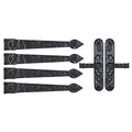 Household Essentials Black Hinge IT Premium Carriage House Lever Handle & Hinge 6 Piece Garage Door Magnet - size: Pack of 1, style: Premium Hinges with Lever