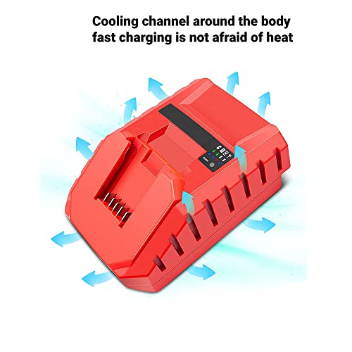 Battery Charger 12V Rapid Portable Charging for Power Tool Replacement 100 to 240V(US Plug)