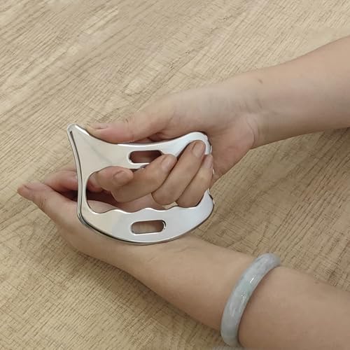 BYYDDIY SD 2 in 1 304Stainless Steel GuaSha Muscle Scraper Tools Set,Scar Tissue Tool,Physical Therapy Tools,Muscle Scraping Tool,Massage Scraper,IASTM Tools,Soft Tissue Massage Tool (SD2)