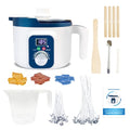 KQU Digital Wax Melting Pot with Temperature Control for Candle Making - size: Wax Melting Pot Kit 9pcs
