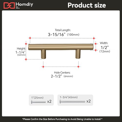 homdiy 15Pack 2-1/2in Cabinet Handles Champagne Bronze Kitchen Cabinet Pulls Drawer Pulls for Dresser Drawers - color: Champagne Bronze, size: 2-1/2in hole centers