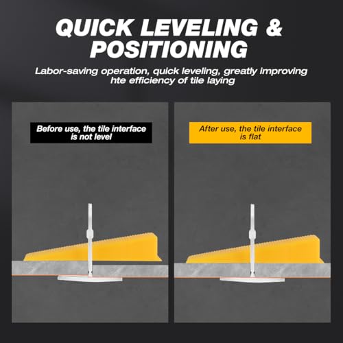 600 Piece Tile Leveling System Clips, 1/8 Inch Tile Leveler Clips