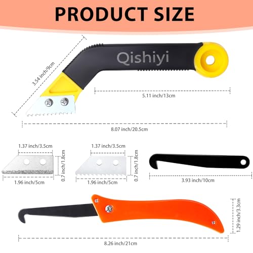 11 PCS Grout Removal Tool Set,Include 2 Tile Grouts Saws 6 Pieces Blades Replacement Bonus,Hand Grout Saw,2 Grouts Cleaning Blades,Ideal for Tile Gap Cleaning and Repair
