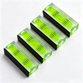 High precision mini level bubble, double line small bubble, three line flat ball level, household ruler can be turned 180 degrees (Magnetic, 44 * 17 * 15mm（4PCS)) - size: 44*17*15mm（4PCS)