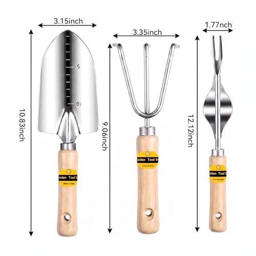 Gardening Tool Kit,Made of Stainless Steel Material,Among Which the Garden Spade Hand Shovel is Very Suitable for Digging Loosening Soil Weeding and Planting